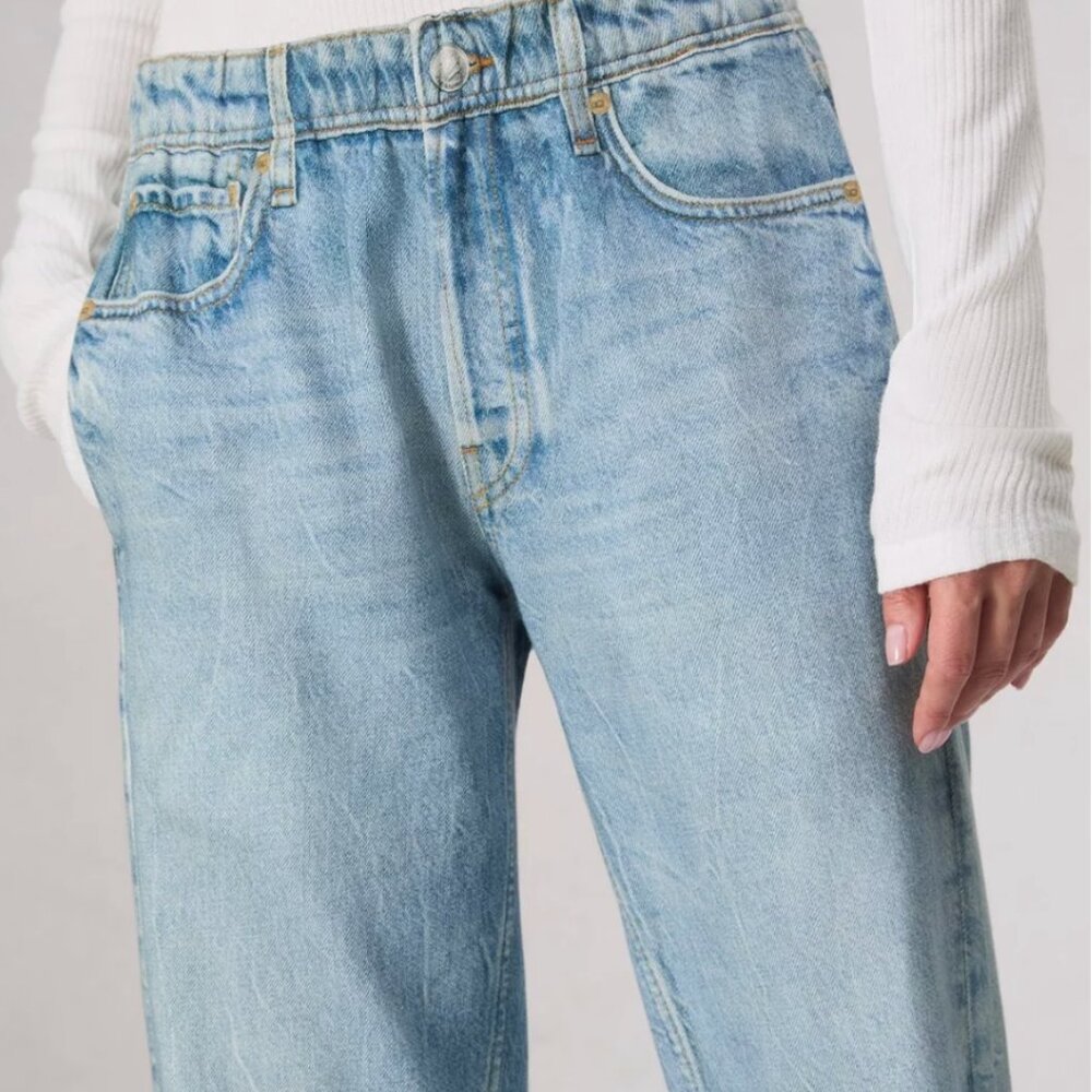 rag & bone Miramar Jogger Jeans Terry Sweatpant in Kacy Blue NWT - Picture 5 of 6
